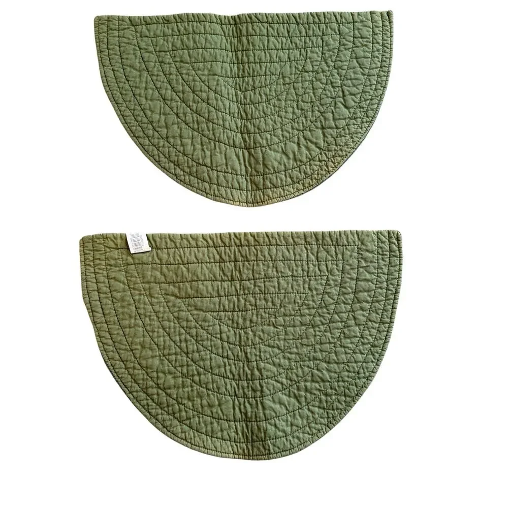 Watermelon Slice Quilted Placemats Set of 2 Cotton Summer Farmhouse Fruit Decor